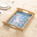 Bandeja Monet - Lilies de agua, 1919<br><div class="desc">Claude Monet 1919 pintura,  Water Lilies (rosa)</div>