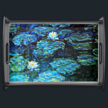 Bandeja Monet - Lilis de agua, azul,<br><div class="desc">Pintura de Claude Monet,  Water Lilies,  Azul</div>