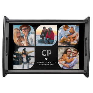 Bandeja Monograma 5 Foto Moderno de moda Simple