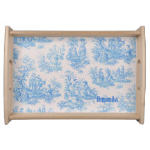 Monograma de tela azul turquesa vintage