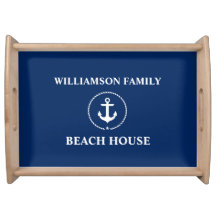 Nautical Beach House Nombre de familia Anchor Nava