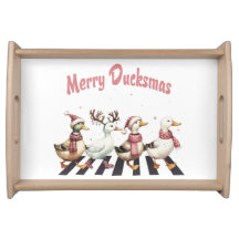 Navidades que sirven a Tray Merry Ducksmas