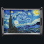 Bandeja Noche Van Gogh Starry. Arte vintage impresionista<br><div class="desc">Van Gogh "The Starry Night" sirve la bandeja.</div>