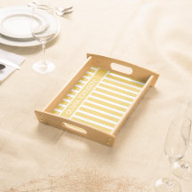 Nombre del Personalizable rayado amarillo de veran