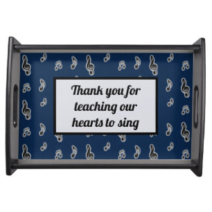 Bandeja Nota de música Gracias Apreciación Del Profesor