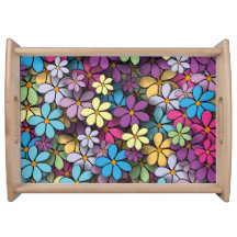Patrón floral colorido moderno
