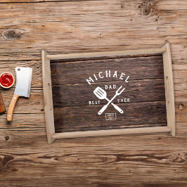 Bandeja Personalizado Retro MEJOR PAPÁ QUE NUNCA RÚSTICA I