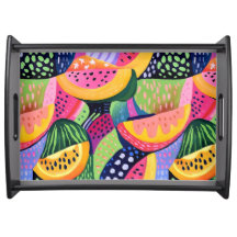 Pintado de frutas de verano de Melón de colores au