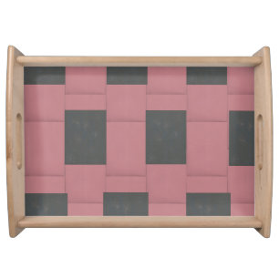 Bandeja Resumen de la flor rosa del comprobador