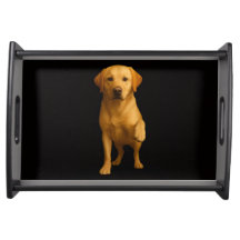 Bandeja servidora Black 4 Luxe, Labrador tierno