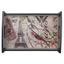 Torre Eiffel francesa de París de la mariposa del