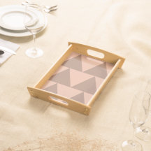 Triángulos geométricos grandes Mocha Mousse Dusty