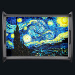 Bandeja Van Gogh - Noche Starry<br><div class="desc">La famosa pintura de Van Gogh, Noche Starry.</div>