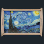 Bandeja Vincent Van Gogh Starry Night Vintage Bella Artes<br><div class="desc">Vincent Van Gogh Starry Night Vintage Bella Artes Sirviendo Bandeja</div>