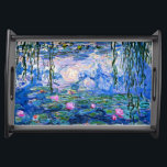Bandeja Water Lilies, famoso cuadro de 1919 de Claude Mone<br><div class="desc">Water Lilies,  famosa obra de arte de 1919 del impresionista francés Claude Monet</div>