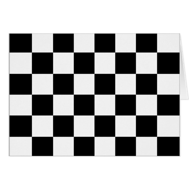 Bandera a cuadros blanco y negro de las Carreras (Anverso (Horizontal))