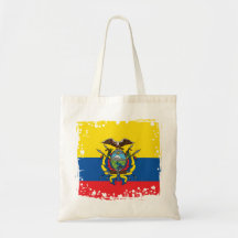 Bandera abstracta de Ecuador, república del bolso