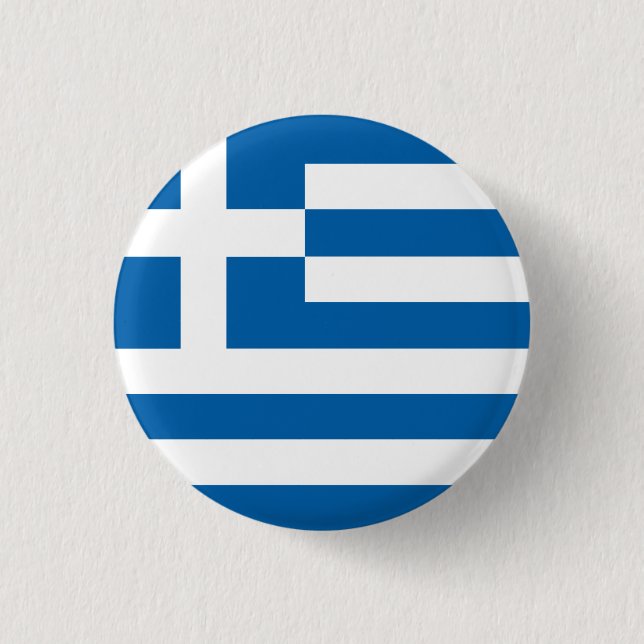 Bandera abstracta de Grecia, botón griego de las (Anverso)