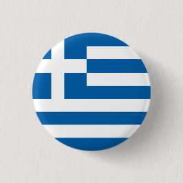 Bandera abstracta de Grecia, botón griego de las