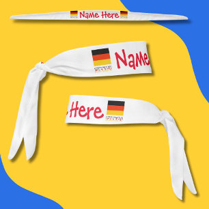 Bandera alemana de Deutschland Personalización Roj
