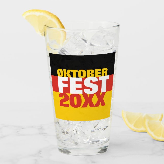 Bandera alemana del Oktoberfest Octoberfest (Anverso (hielo))