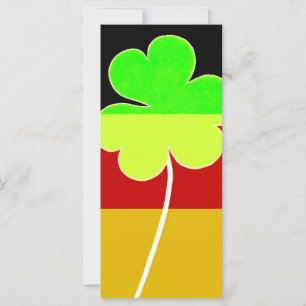 Bandera alemana irlandesa Shamrock Clover St. Patr