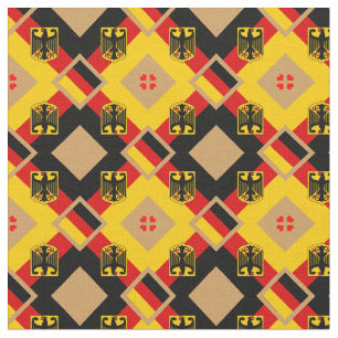 Bandera alemana y moda alemana de tela