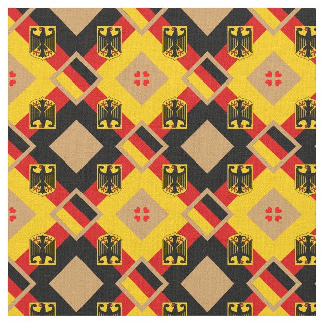 Bandera alemana y moda alemana de tela (De cerca)