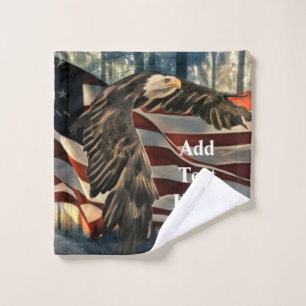 Bandera americana águila calva