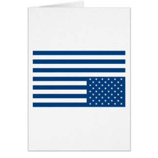 Bandera americana al revés - azul