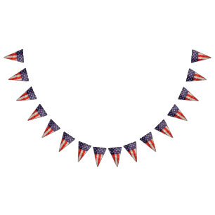 Bandera americana antigua de Falln