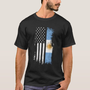 Bandera Americana Argentina Camiseta Argentina Ee.