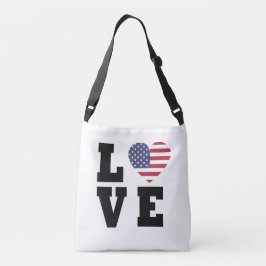 Bandera Americana Bolsa de Crossbody - Amor Patrió