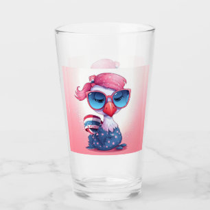 Bandera Americana con caricatura de flamenco-69679