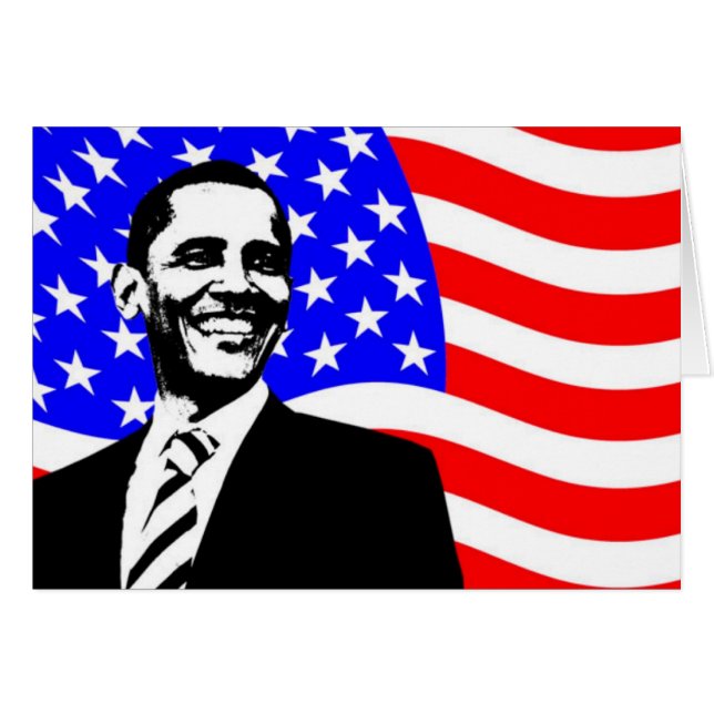 Bandera americana de Barack Obama (Anverso (Horizontal))