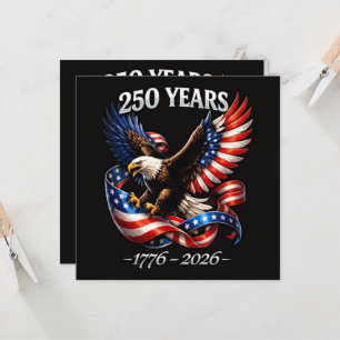 Bandera Americana del Águila del Aniversario de 25