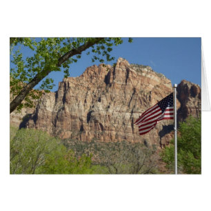 Bandera Americana en el Parque Nacional Zion I