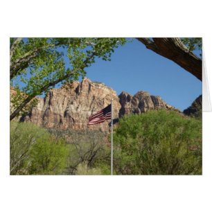 Bandera Americana en el Parque Nacional Zion II