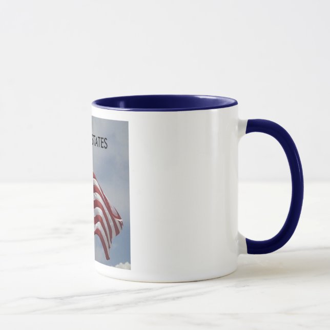 Bandera americana, ESTADOS UNIDOS, taza (Derecha)