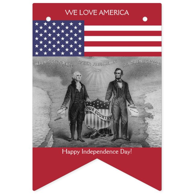 Bandera americana George Washington Abraham (Primera bandera)