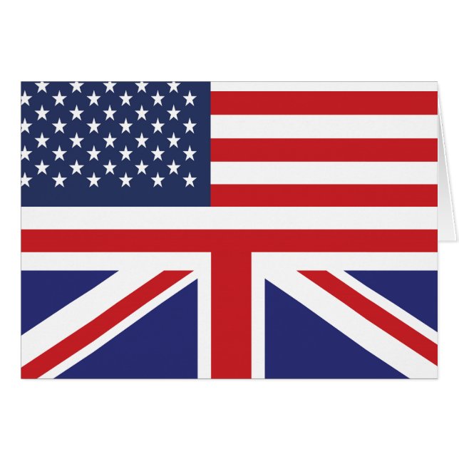 Bandera americana inglesa 2 (Anverso (Horizontal))