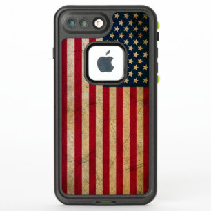 Bandera americana los E.E.U.U. del Grunge