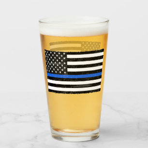 Bandera americana sucia fina de Blue Line