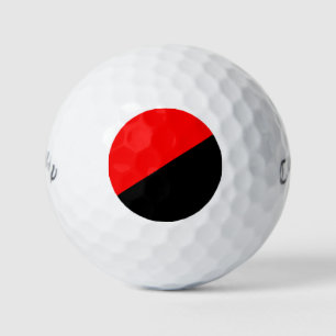 Bandera Anarquista (Anarchism) Bolas de golf