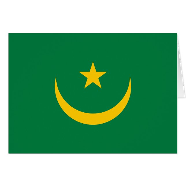 Bandera antigua de Mauritania (Anverso (Horizontal))