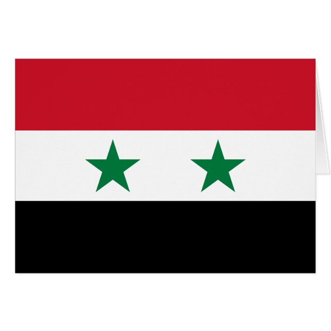 Bandera antigua de Siria (Anverso (Horizontal))