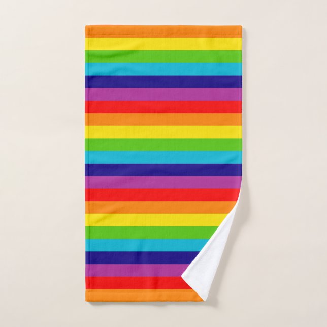 Bandera arco iris  (Toalla de mano)