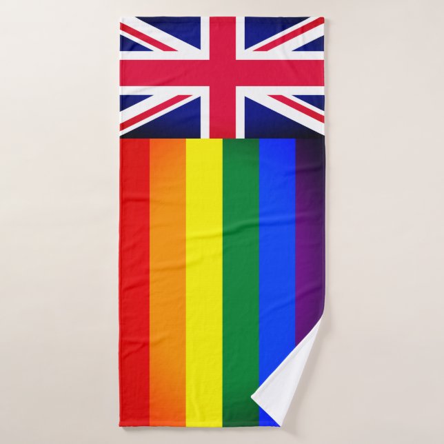 Bandera arco iris y orgullo, comunidad LGBT/Bander (Toalla de baño)