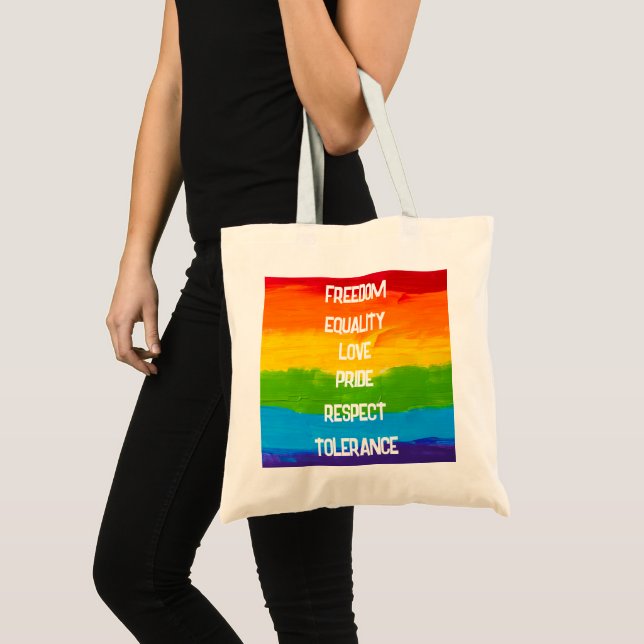 Bandera arcoiris Bolsa de Tote LGBT - Tote del org (Anverso (producto))