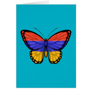 Bandera armenia de la mariposa